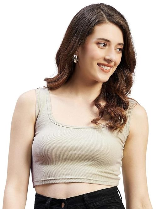 Ribbed Crop Tank Top