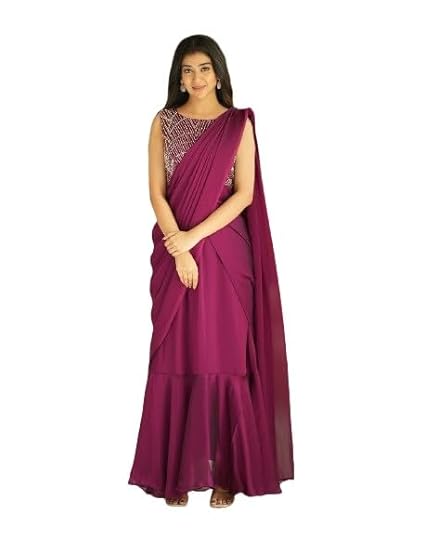 Gown Saree Rangoli Silk