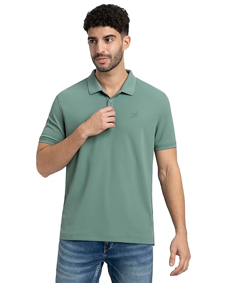 Solid Half Sleeve Polo T-Shirt 
