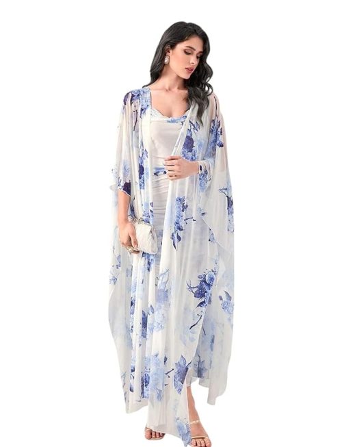 Georgette Bodycon Maxi Dress