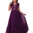 Georgette Long Full Flair Gown