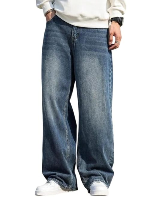 Men's Loose Fit Tint Baggy Jeans 